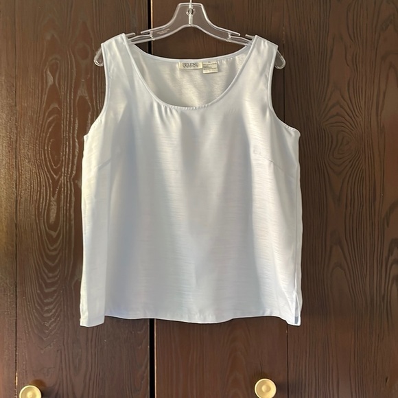 Selene Sport baby blue, sleeveless blouse. Size XL. - Picture 1 of 5